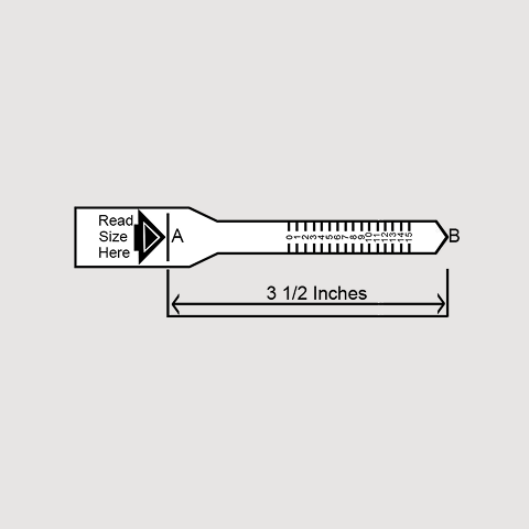 Printable ring sizer