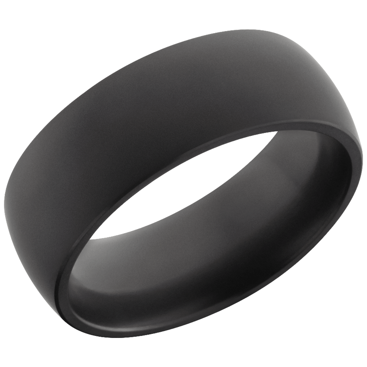 Elysium Domed 25 Carat Engineered Black Wedding Band