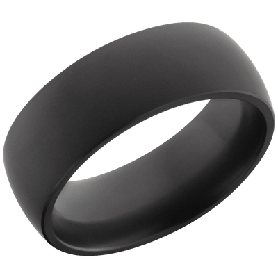 Black Diamond Domed Wedding Band Wedding Band BW James Jewelers 