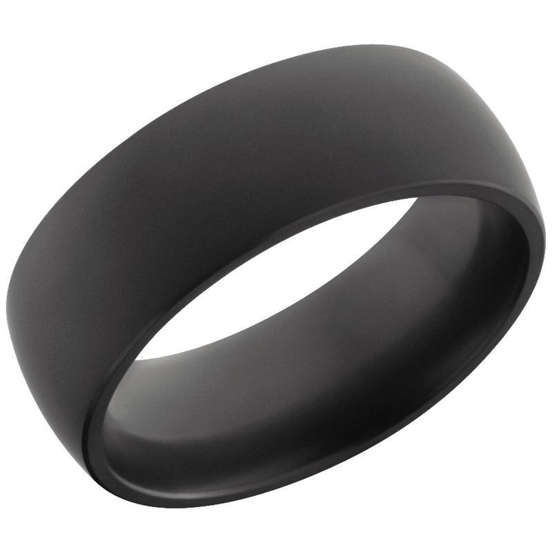 Black Diamond Domed Wedding Band Wedding Band BW James Jewelers 