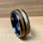 "The Blue Grass" Kentucky Straight Bourbon Whiskey Barrel Black Ceramic Ring
