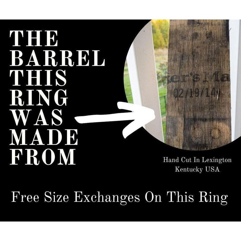 “The Winston Churchill” Kentucky Straight Bourbon Whiskey Barrel Tungsten Ring ALT Wedding Band BW James Jewelers 